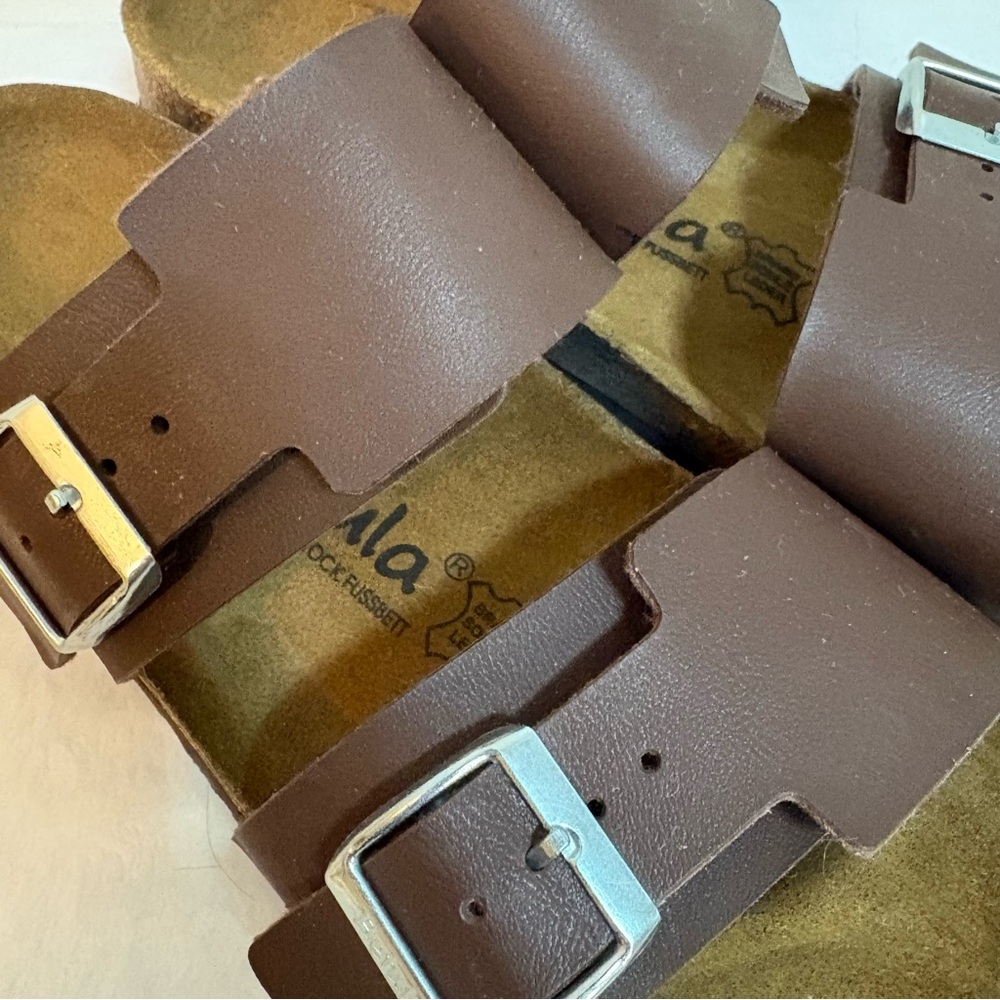 Betula by Birkenstock double strap leather sandals - Picture 5 of 7